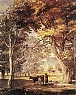 Famous Park Paintings - Cow-Girl in the Windsor Great Park